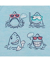 Toddler/Child Boys Shark Graphic Rashguard Set