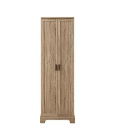 Storage Cabinet with Two Doors for Bathroom, Office, Adjustable Shelf, Mdf Board, Brown
