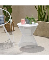 Stylish Mesh Breeze Side Table: Perfect Summer Companion for Relaxation