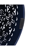 Vivid Boho Mosaic Side Table: Unique Ceramic Tile Top, Durable Metal Frame