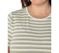 Liverpool Plus Striped Crewneck Classic T-Shirt