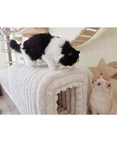 Ottoman Storage Bench Pet Supplies Corduroy Bench Cat's nest to hide For the Living Room, Entryway and Bedroom