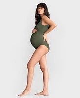 Seraphine Women's Textured One-Piece Maternity Swimsuit