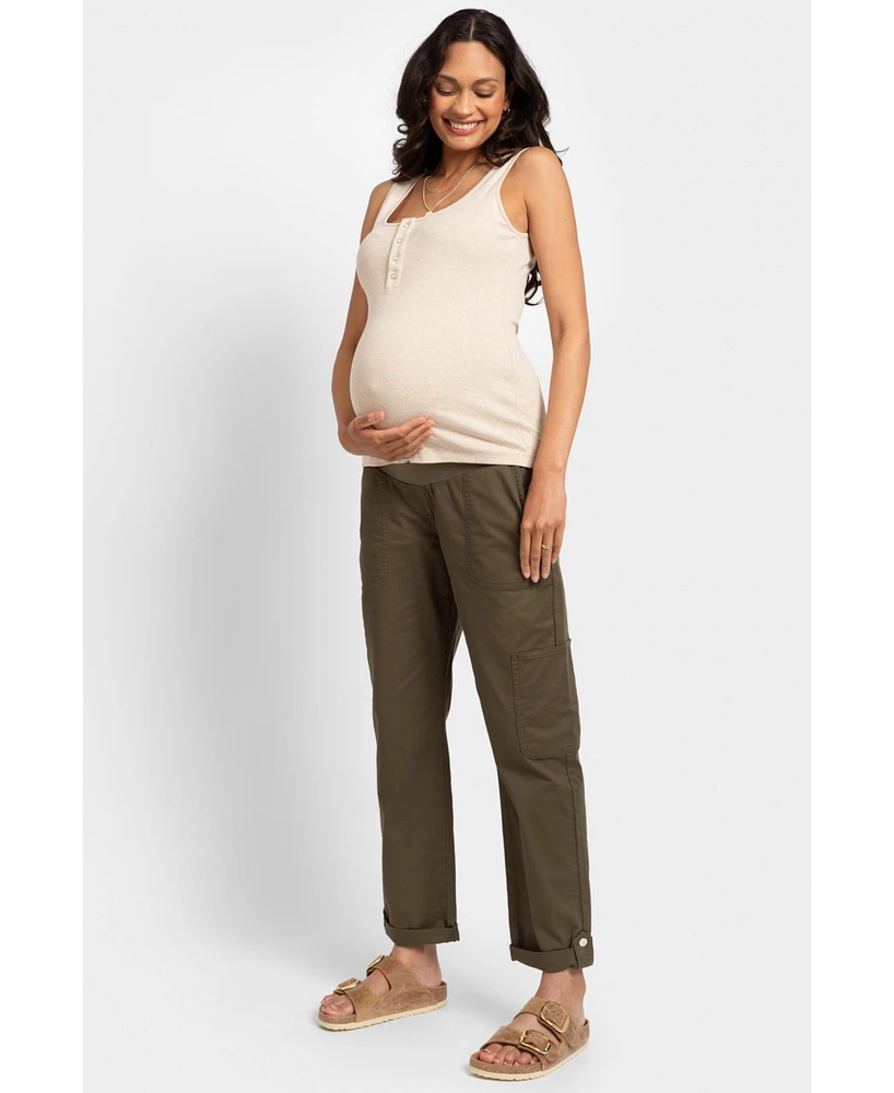 Seraphine Women's Under-Belly Cargo Maternity Pants