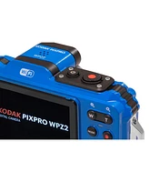 Kodak Pixpro WPZ2 16MP Full Hd Waterproof Rugged Digital Camera, Blue, Bundle with 32GB Memory Card and Camera Bag