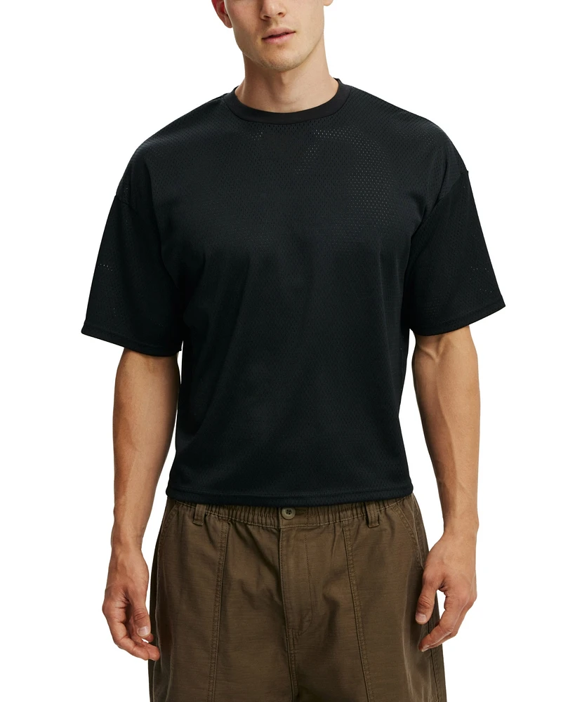 Cotton On Men's Cropped Fit Mesh T-Shirt