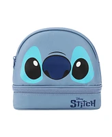 Disney Stitch Big Face Blue Zippered Dome Cosmetic Case