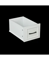 36" Bathroom Vanity with Sink, 2 Doors, 4 Drawers (White, 35.8"W x 19.7"D x 35.4"H)