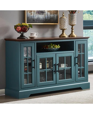 Buffet Table Sideboard with 4 Doors