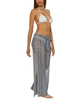 Becca Women's Sundown Crochet Split-Leg Cover-up