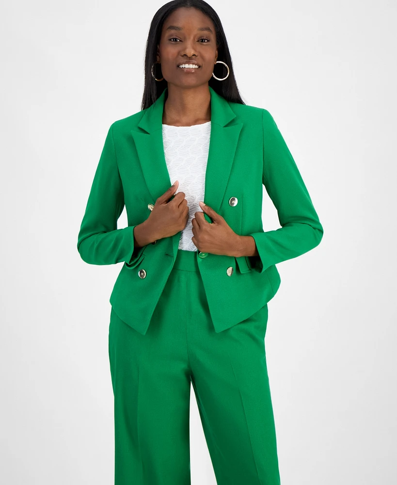 Bar Iii Women's Faux Double-Breasted One-Button Blazer, Exclusively at Macy's