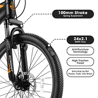 21-Speed Aluminum Mountain Bike: Lightweight, Durable