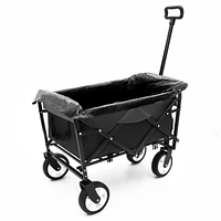 Multi-Use Collapsible Wagon with Liners, for Beach, Camping, and Groceries