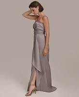 Donna Karan New York Women's Asymmetric Twist Strapless Gown