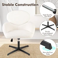 Swivel Cross Legged Chair with Adjustable Height and Rocking Function