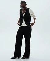 Mango Women's Buttoned Suit Waistcoat