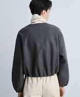 Mango Women's Gathered Bomber Jacket