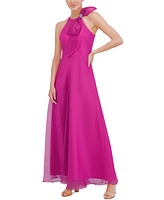 Eliza J Women's Bow-Neck Sleeveless Wide-Leg Jumpsuit