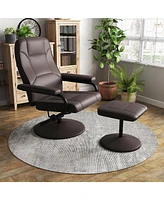 Swivel Lounge Chair Recliner with Ottoman