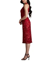 Tadashi Shoji Carlyle Embroidered Halter Dress