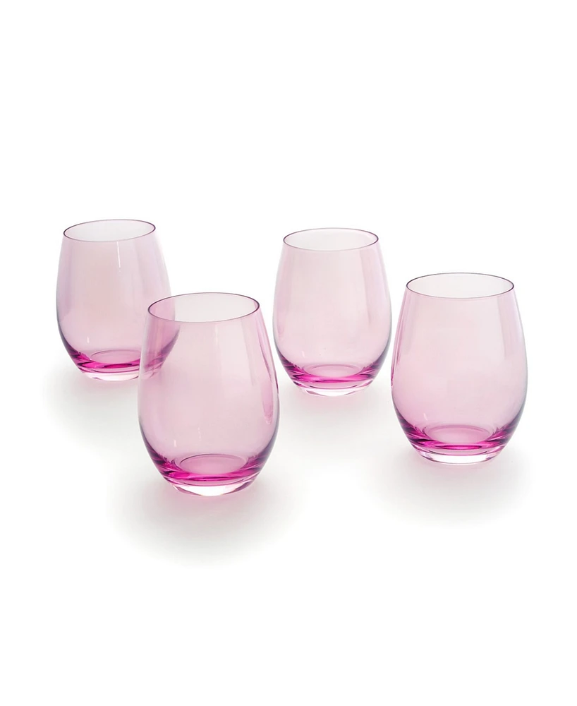 Godinger Veneto Ballet Stemless Wine Glasses, Set of 4