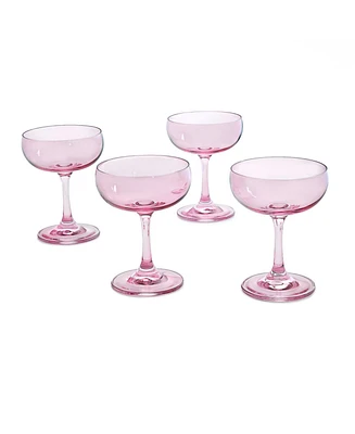 Godinger Veneto Ballet Champagne Coupe Glasses, Set of 4