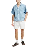 Cotton On Men's Denim Box Fit Short Sleeve Shirt