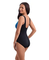 ShapeSolver by Mimi Flamingo Scoopneck Tank One Piece Swimsuit