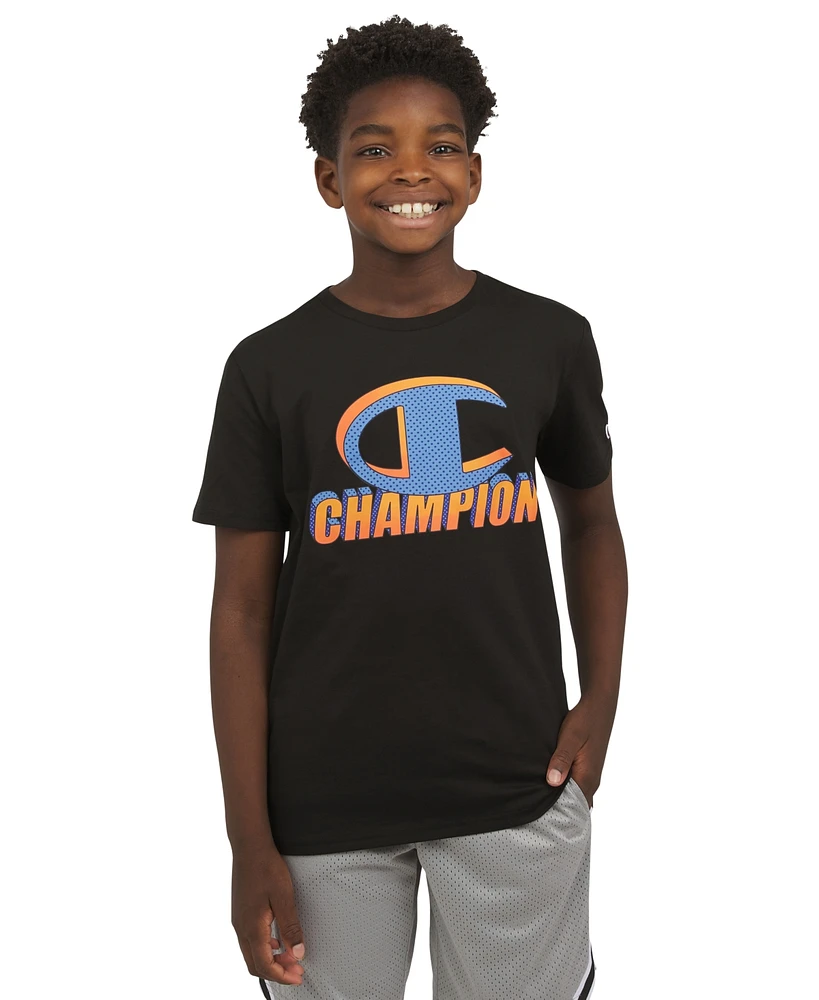 Champion Big Boys Logo Graphic Short-Sleeve T-Shirt
