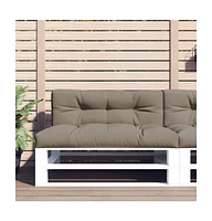 Pallet Cushion Taupe 47.2"x15.7"x4.7" Fabric