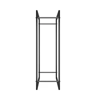 Firewood Rack Matt Black 31.5"x11"x33.9" Steel