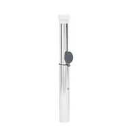 In-Ground Parasol Base for 1.6"-2" Pole Silver Aluminum