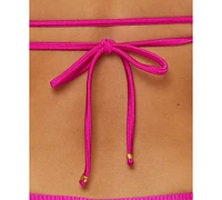 Becca Women's Monte Carlo Ribbed Ring-Hardware Halter Top