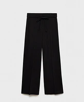 Mango Women's Bow Straight Trousers