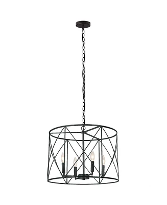 Dainolite 14" Metal Calah 4 Light Led Chandelier