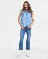 Levi's Women's Gracen Cotton Button-Front Blouse