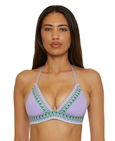 Becca Women's Fiesta Halter V-Neck Bikini Top
