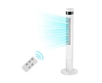 Kismile 43 inch Tower Fan Portable Electric Oscillating Fan Quiet Remote Control Bladeless Floor Fan 3-Speed Wind Mode 12H Timer Bedroom Office