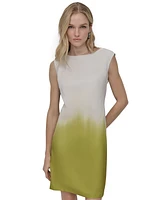 Dkny Women's Sleeveless Ombre-Effect Sheath Dress