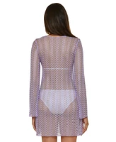 Becca Women's Golden Crochet Ring-Front Cover-Up