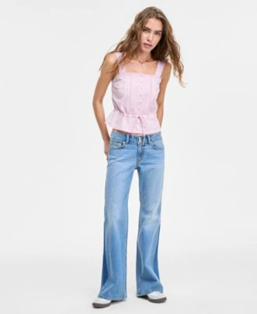 Levis Womens Brynnley Blouse Superlow Flared Leg Jeans