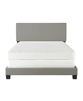 Florence Leatherette Upholstered Platform Bed Frame with Adjustable Headboard - Boyd Sleep