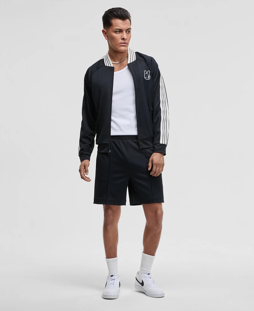 Mode of One Men's Regular-Fit Contrast Paneled 7" Tricot Track Shorts, Exclusively at Macy's