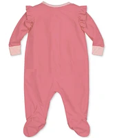 Disney Baby Girls Princess Footed Coverall & Headband, 2 Piece Set
