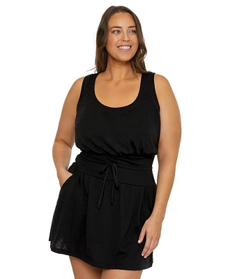 Becca Etc Plus Beach Date Burnout Knit Dress Cover-Up