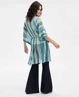 I.n.c. International Concepts Striped Zig Zag Cover-Up, Exclusively at Macy's