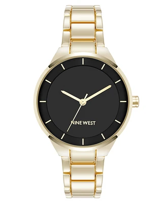 Nine West Women's Quartz and Gold-Tone Metal Alloy Watch