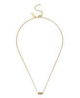 Coach Signature Quilted Tube Pendant Necklace