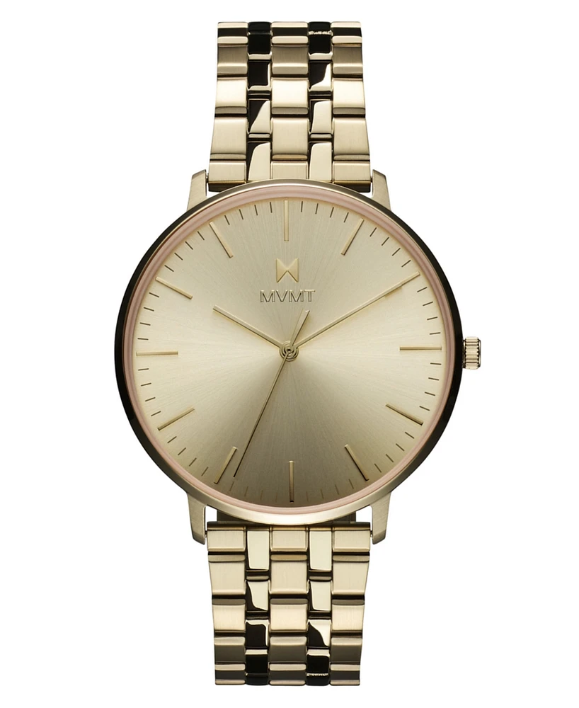 Mvmt Men's Legacy Slim Gold Tone Stainless Steel Bracelet Watch, 42mm