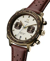 Mvmt Men's Mulholland Racer Brown Leather Strap Watch, 42mm